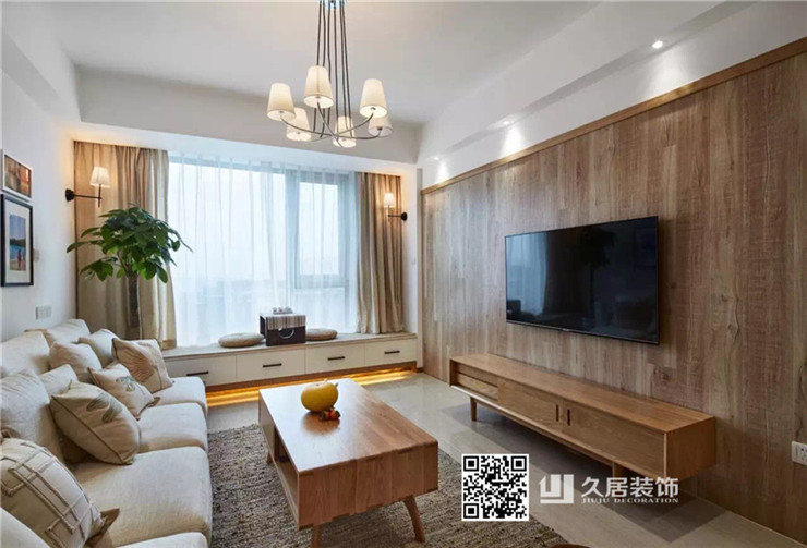 仁和銀庭60㎡簡(jiǎn)約原木風(fēng)格裝修